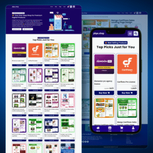Digital Product Selling Website Template